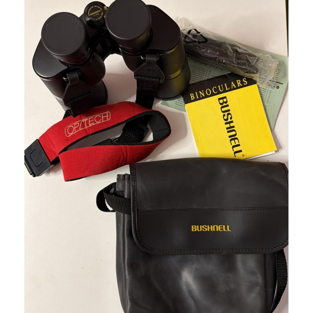 Bushnell PowerView 13-1056 Wide Angle Binoculars Black 10x50 341ft at 1000yds
